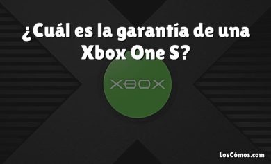 ¿Cuál es la garantía de una Xbox One S?