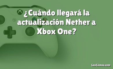 ¿Cuándo llegará la actualización Nether a Xbox One?