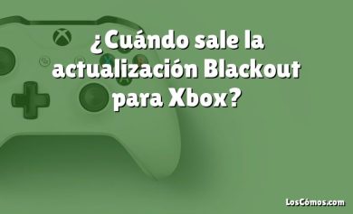 ¿Cuándo sale la actualización Blackout para Xbox?