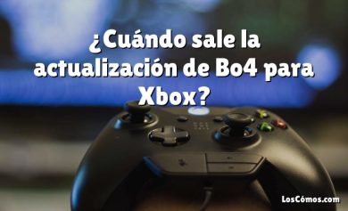 ¿Cuándo sale la actualización de Bo4 para Xbox?