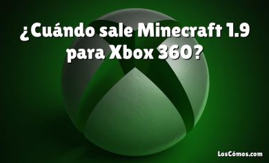 ¿Cuándo sale Minecraft 1.9 para Xbox 360?
