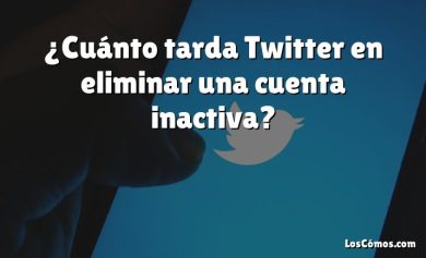 ¿Cuánto tarda Twitter en eliminar una cuenta inactiva?