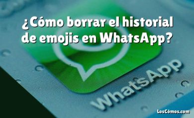 ¿Cómo borrar el historial de emojis en WhatsApp?
