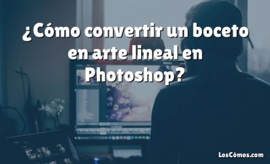 ¿Cómo convertir un boceto en arte lineal en Photoshop?