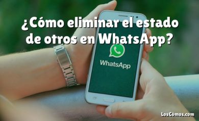 ¿Cómo eliminar el estado de otros en WhatsApp?