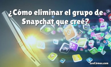 ¿Cómo eliminar el grupo de Snapchat que creé?