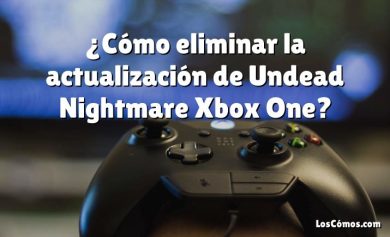 ¿Cómo eliminar la actualización de Undead Nightmare Xbox One?