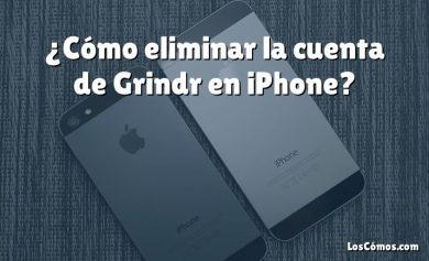 ¿Cómo eliminar la cuenta de Grindr en iPhone?