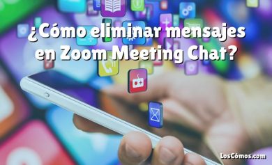 ¿Cómo eliminar mensajes en Zoom Meeting Chat?