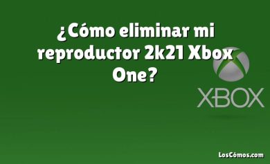 ¿Cómo eliminar mi reproductor 2k21 Xbox One?