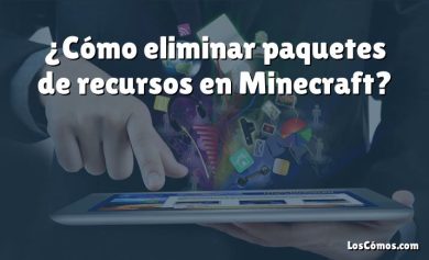 ¿Cómo eliminar paquetes de recursos en Minecraft?