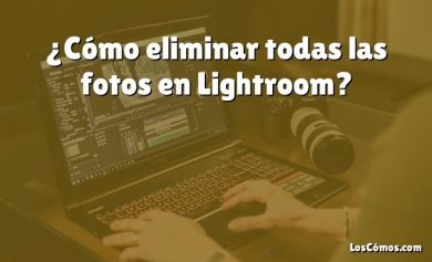 ¿Cómo eliminar todas las fotos en Lightroom?