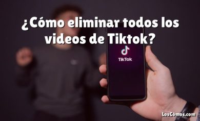 ¿Cómo eliminar todos los videos de Tiktok?