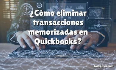 ¿Cómo eliminar transacciones memorizadas en Quickbooks?