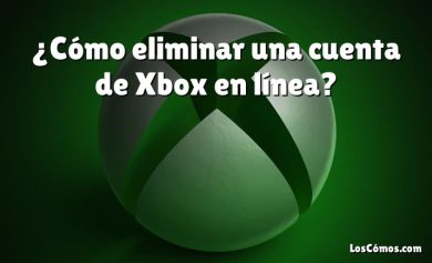 ¿Cómo eliminar una cuenta de Xbox en línea?