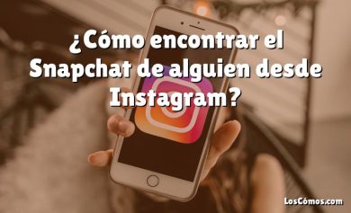 ¿Cómo encontrar el Snapchat de alguien desde Instagram?