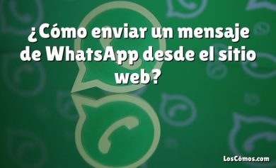 ¿Cómo enviar un mensaje de WhatsApp desde el sitio web?