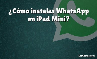 ¿Cómo instalar WhatsApp en iPad Mini?