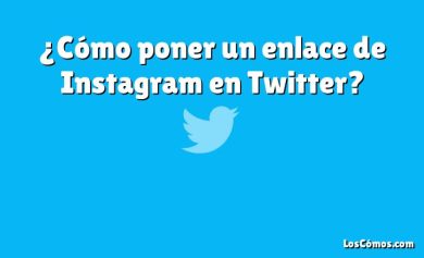 ¿Cómo poner un enlace de Instagram en Twitter?