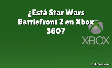 ¿Está Star Wars Battlefront 2 en Xbox 360?