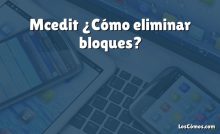 Mcedit ¿Cómo eliminar bloques?