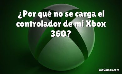 ¿Por qué no se carga el controlador de mi Xbox 360?