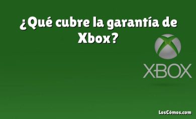 ¿Qué cubre la garantía de Xbox?