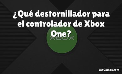 ¿Qué destornillador para el controlador de Xbox One?