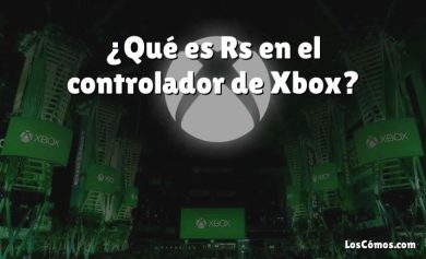 ¿Qué es Rs en el controlador de Xbox?