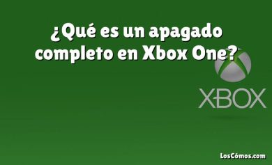 ¿Qué es un apagado completo en Xbox One?