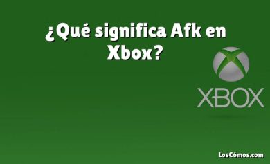 ¿Qué significa Afk en Xbox?