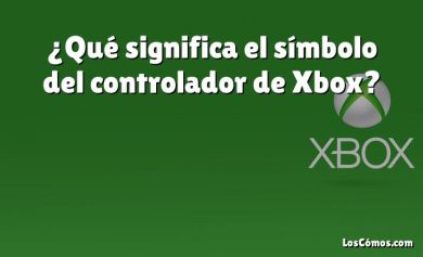 ¿Qué significa el símbolo del controlador de Xbox?