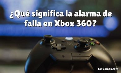 ¿Qué significa la alarma de falla en Xbox 360?