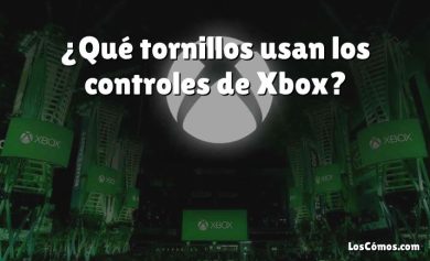 ¿Qué tornillos usan los controles de Xbox?