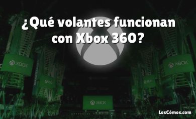 ¿Qué volantes funcionan con Xbox 360?