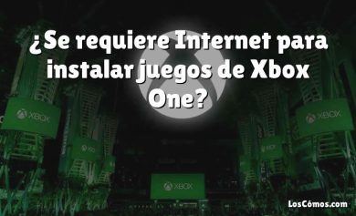 ¿Se requiere Internet para instalar juegos de Xbox One?