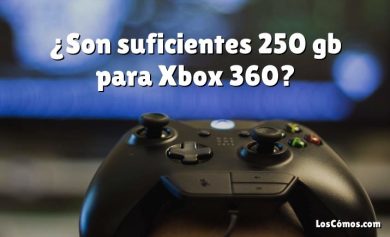 ¿Son suficientes 250 gb para Xbox 360?