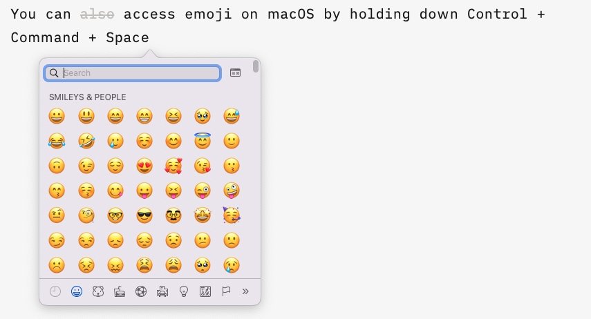 Puedes escribir emojis con este atajo de teclado