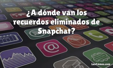 ¿A dónde van los recuerdos eliminados de Snapchat?