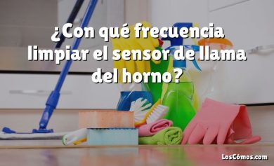 ¿Con qué frecuencia limpiar el sensor de llama del horno?