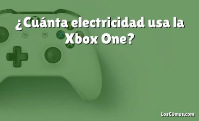¿Cuánta electricidad usa la Xbox One?