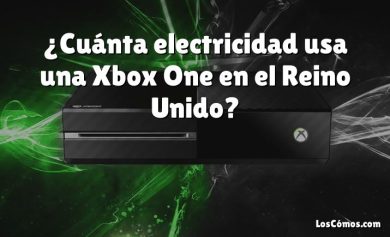 ¿Cuánta electricidad usa una Xbox One en el Reino Unido?