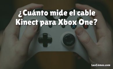 ¿Cuánto mide el cable Kinect para Xbox One?