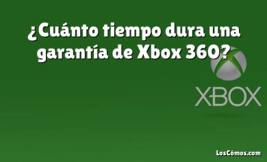 ¿Cuánto tiempo dura una garantía de Xbox 360?