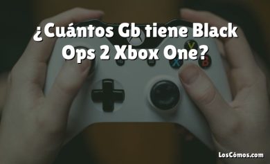 ¿Cuántos Gb tiene Black Ops 2 Xbox One?