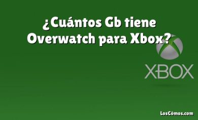 ¿Cuántos Gb tiene Overwatch para Xbox?