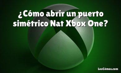 ¿Cómo abrir un puerto simétrico Nat Xbox One?