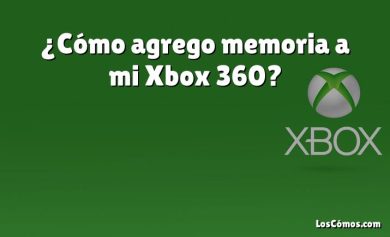 ¿Cómo agrego memoria a mi Xbox 360?