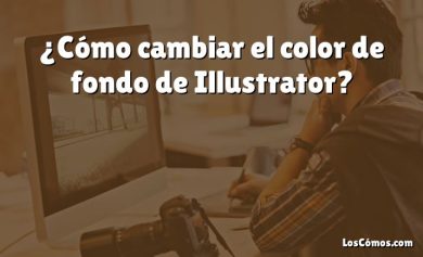 ¿Cómo cambiar el color de fondo de Illustrator?