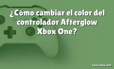 ¿Cómo cambiar el color del controlador Afterglow Xbox One?